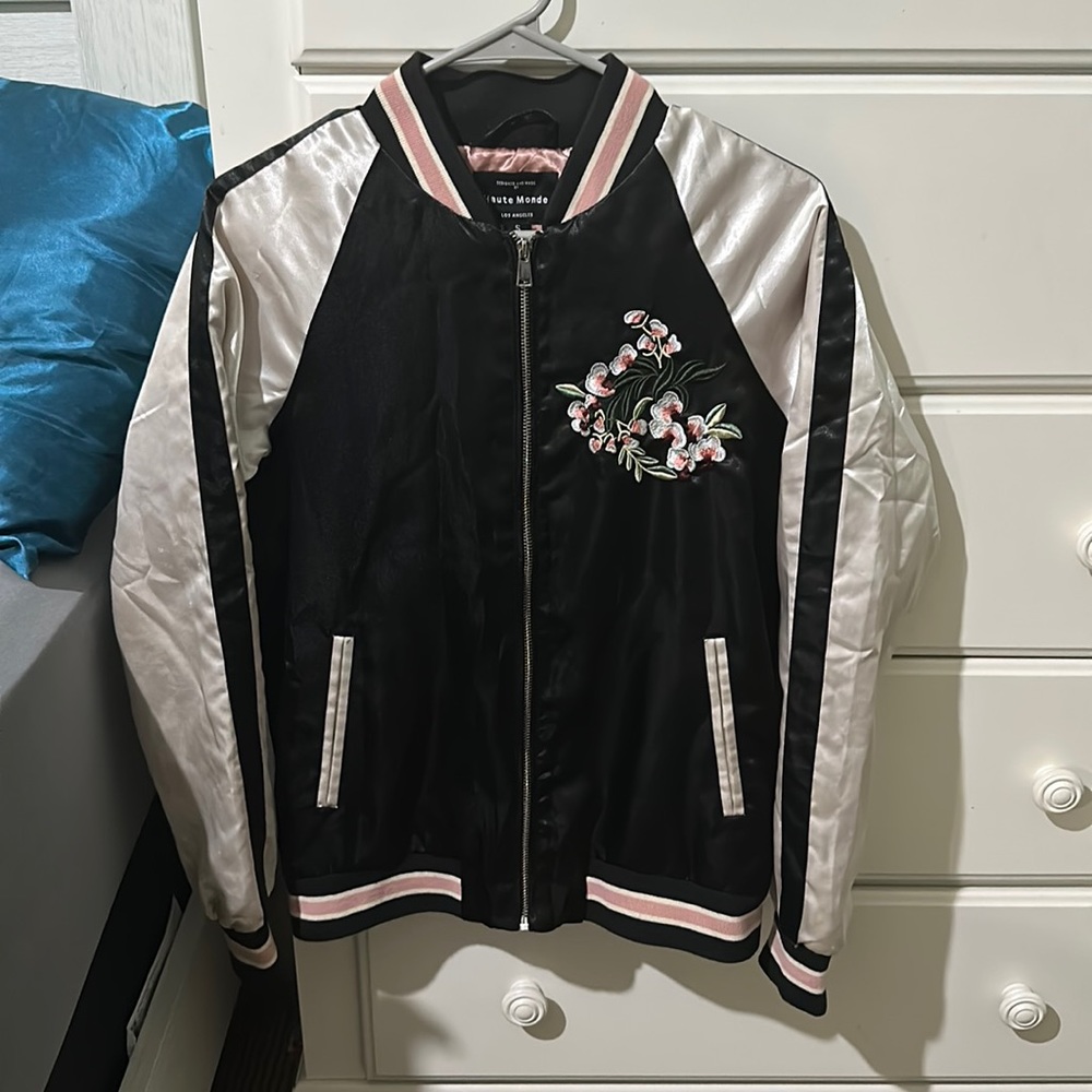 silkey Bomber jacket made by Haute Monde